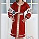 Linen midi dress Slavic ' Kupava'. Dresses. Kupava - ethno/boho. My Livemaster. Фото №4