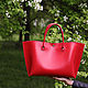 Order women's leather bag red. migotobags. Livemaster. . Classic Bag Фото №3