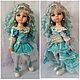 OOAK Paola Reina Tiffany doll, in a turquoise outfit. Custom. kuklandia-maria. My Livemaster. Фото №4