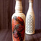 A bottle for alcohol, decorated with birch bark. Holiday gift. Bottles. SiberianBirchBark (lukoshko70). My Livemaster. Фото №4