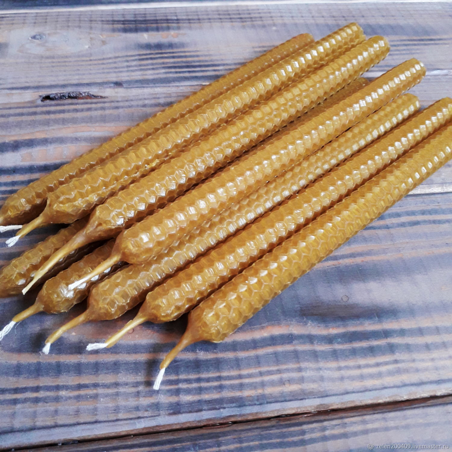12 pcs natural thin long candles купить на Ярмарке Мастеров