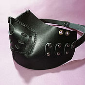 Аксессуары handmade. Livemaster - original item Protective half mask made of genuine leather.. Handmade.