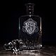 Набор для виски с объёмной гравировкой в подарочной упаковке. Бокалы. GLASS-DECO. Интернет-магазин Ярмарка Мастеров.  Фото №2