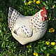 Chicken Provence made of concrete with painting on metal legs. Figurines. Decor concrete Azov Garden. My Livemaster. Фото №6