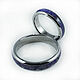 Order Titanium rings with amethyst semicircular. asgdesign. Livemaster. . Rings Фото №3