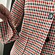 Винтаж: Премиум. Marc Cain. Преппи жакет из джерси red checks 42/44. Пиджаки винтажные. Vintage-bazaar. Интернет-магазин Ярмарка Мастеров.  Фото №2