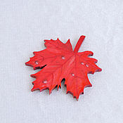 Украшения handmade. Livemaster - original item Brooch pin Maple leaf. Handmade.