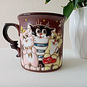 Посуда handmade. Livemaster - original item Handmade ceramic mug:Lovelace. Handmade.