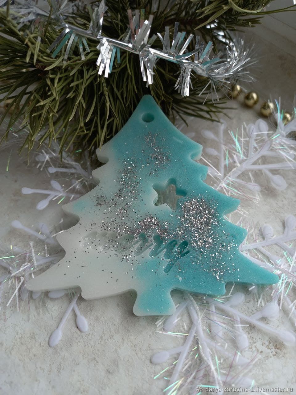 Елочка из эпоксидной смолы купить в интернет-магазине Ярмарка Мастеров ...