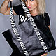 Shopper bag black zebra made of genuine leather. Shopper. Lollypie - Modiste Cat. My Livemaster. Фото №4