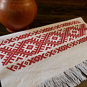 Русский стиль handmade. Livemaster - original item Perm towel with oberezhnaya cross-stitch. Handmade.