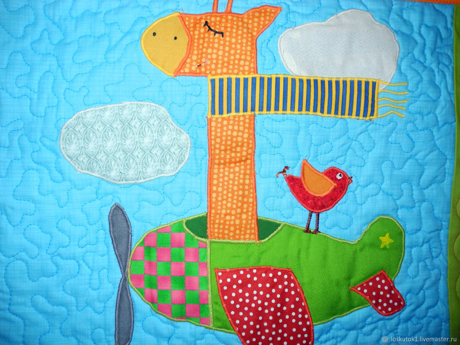 Покрывало пэчворк детское АФРИКА лоскутное покрывало (аппликация) в ...