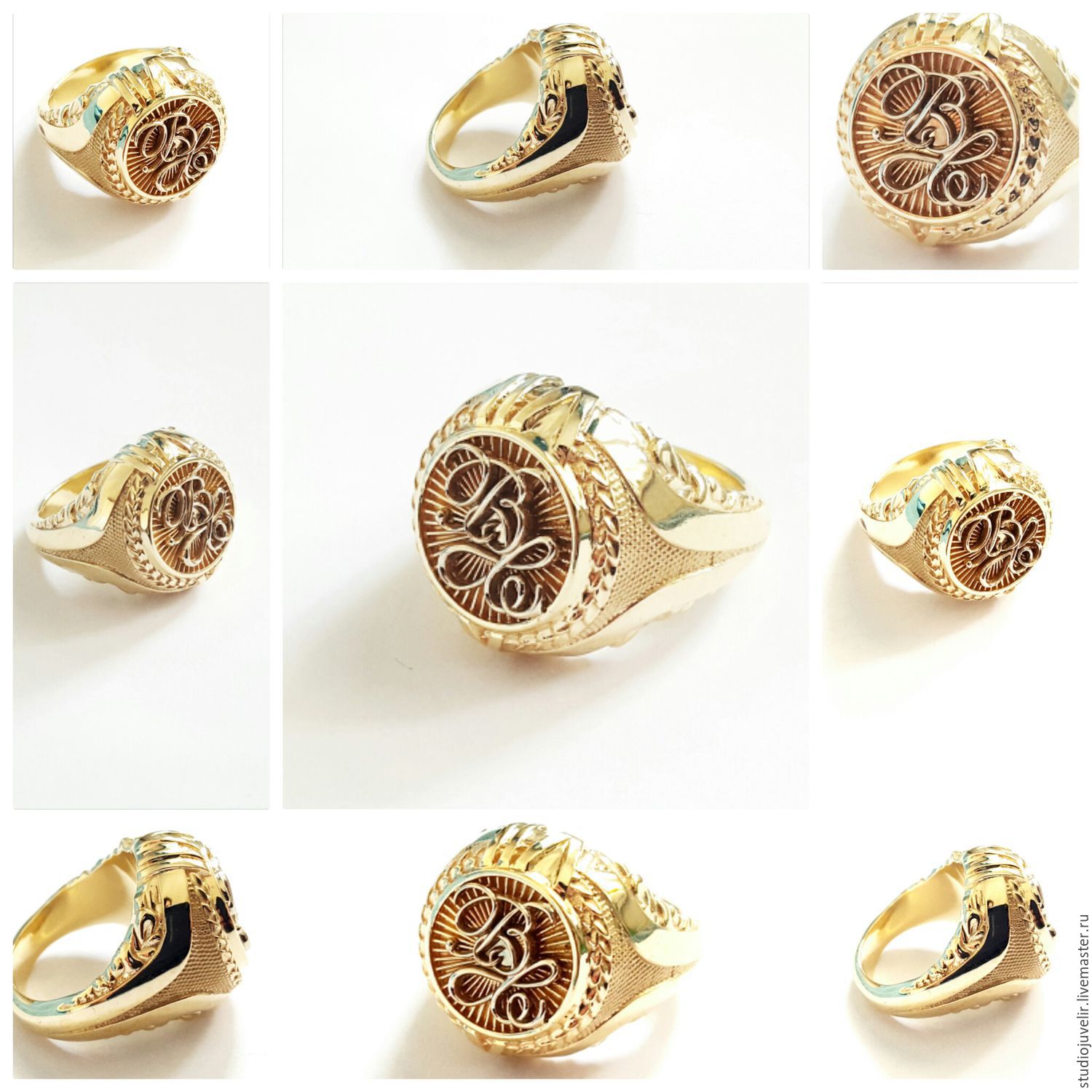 фото золотые перстень без камней