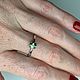 Сапфир природный (0.9ct) в минималистичном кольце из серебра 925. Кольца. Леони. Ярмарка Мастеров.  Фото №4