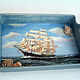Tray 'For Him'. Trays. decoupage history. Online shopping on My Livemaster.  Фото №2