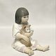 Винтаж: "Объятия" ("Девочка с кошкой") , Nao Lladro. Статуэтки винтажные. Елена thing_with_history. Ярмарка Мастеров.  Фото №5