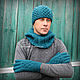 Warm set 'Viking' - hat, Snood, gloves, Headwear Sets, Orenburg,  Фото №1