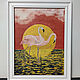 Child of the sunset. Painting on canvas in frame. Flamingo. Pictures. giftsalad. My Livemaster. Фото №5