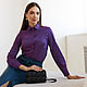Блузка из хлопка фиолетовая Фиолет блузка офис лиловая прямая деловая, Блузки, Новосибирск,  Фото №1