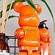Bearbrick hermes (Декоративный мишка). Статуэтки. BLACKCUSTOMS студия кастомизации. Ярмарка Мастеров.  Фото №4