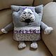 Pillow toy, Grey mouse, children pillow, Decorative pillow,, Pillow, Moscow,  Фото №1