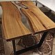 Table river from the slab of oak to buy. Tables. stolizmassiwa. My Livemaster. Фото №6