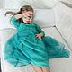 Girl's dress from the collection femili bow'jade Princess'. Childrens Dress. Alexandra Maiskaya. My Livemaster. Фото №4