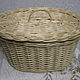 Order Wicker oval basket out of vines with cover. Elena Shitova - basket weaving. Livemaster. . Basket Фото №3