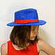 Order Blue hat, in stock, size 54-56. STUDIO-FELT Katerina Alekseeva. Livemaster. . Hats1 Фото №3