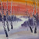 Зимний пейзаж с березами, Картины, Санкт-Петербург,  Фото №1