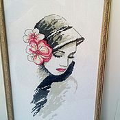 Embroidered picture of the Stranger size 45Х55 cm