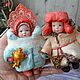 Заказать Ватные  игрушки. Русские игрушки. Елочные игрушки. Игрушки из ваты. Ярмарка Мастеров. . Народная кукла Фото №3