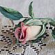  Rose Bud made of silk, Boutonnieres, Moscow,  Фото №1