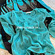 Женский бирюзовый свитер Green Sea хлопок, Свитеры, Москва,  Фото №1