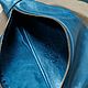 Banana Belt Leather Bag (Simplified). Blue. Waist Bag. odalgoods (odalgoods). My Livemaster. Фото №4