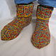 CALCETINES 'MIX' de tejidos cálidos para el invierno-otoño. Socks. Gala Devi (crochet design). Ярмарка Мастеров.  Фото №5