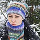 Комплект шапочка и снуд - Лаймовый сок. Шапки. Knitted fashion by Ekaterina Bykova. Интернет-магазин Ярмарка Мастеров.  Фото №2