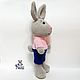 Toy Bunny knitted plush toy Hare soft toy rabbit. Stuffed Toys. vyazunchiki-lz (vyazunchiki-lz). My Livemaster. Фото №4