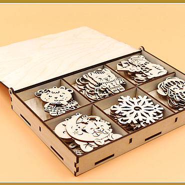 Набор елочных игрушек Рastoral – заказать на Ярмарке Мастеров – DPV0LRU ...