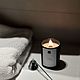 Ароматическая свеча Balance в черном матовом подсвечнике. Свечи. Luchi.candles. Интернет-магазин Ярмарка Мастеров.  Фото №2