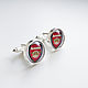 Cufflinks silver plated Arsenal (large), Cuff Links, Moscow,  Фото №1