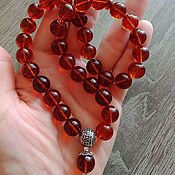 Фен-шуй и эзотерика handmade. Livemaster - original item Rosary 33 beads made of natural amber and 925 sterling silver. Handmade.