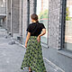 Knitted floor-length skirt with a wide yoke. Skirts. natali. My Livemaster. Фото №5