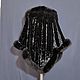 A copy of the product is a velvet scarf with a black fox. Wraps. National Brand. My Livemaster. Фото №6