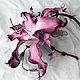 The decoration of leather Regal Lily. Brooch, clip, or headband. Brooch-clip. lanssveta. My Livemaster. Фото №6