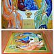 Copy of HOLY TRINITY , hand painted icon on gold. Icons. ikon rus. My Livemaster. Фото №6