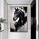  Черная лошадь Картина маслом на заказ с лошадью. Картины. Картины маслом/Искусство художника. Ярмарка Мастеров.  Фото №4