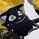 Муфта-Муфтыши коты чёрные. Муфта для коляски. Марина Симанова (Meoth). Интернет-магазин Ярмарка Мастеров.  Фото №2