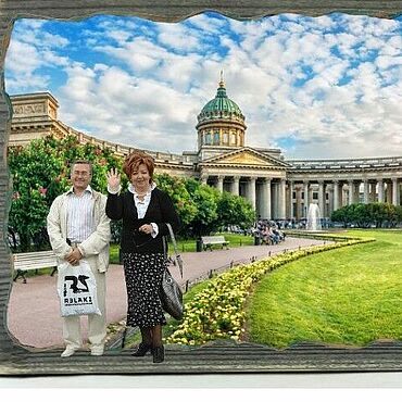 Сувениры и подарки ручной работы. Ярмарка Мастеров - ручная работа Сувенир с вашим фото из Санкт-Петербурга+клип. Handmade.
