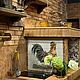 Kitchen Apron, Tiles and Tiles: Rooster Hunter. Tile. ArtFlera (artflera). My Livemaster. Фото №5